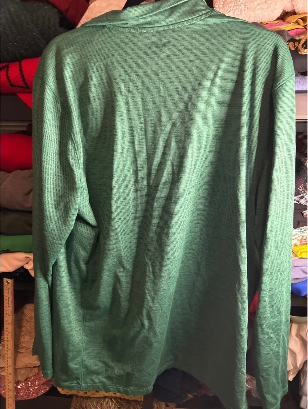Dick's Sporting Goods Men's Green Long Sleeve 1/4 Zip Pullover Size Large